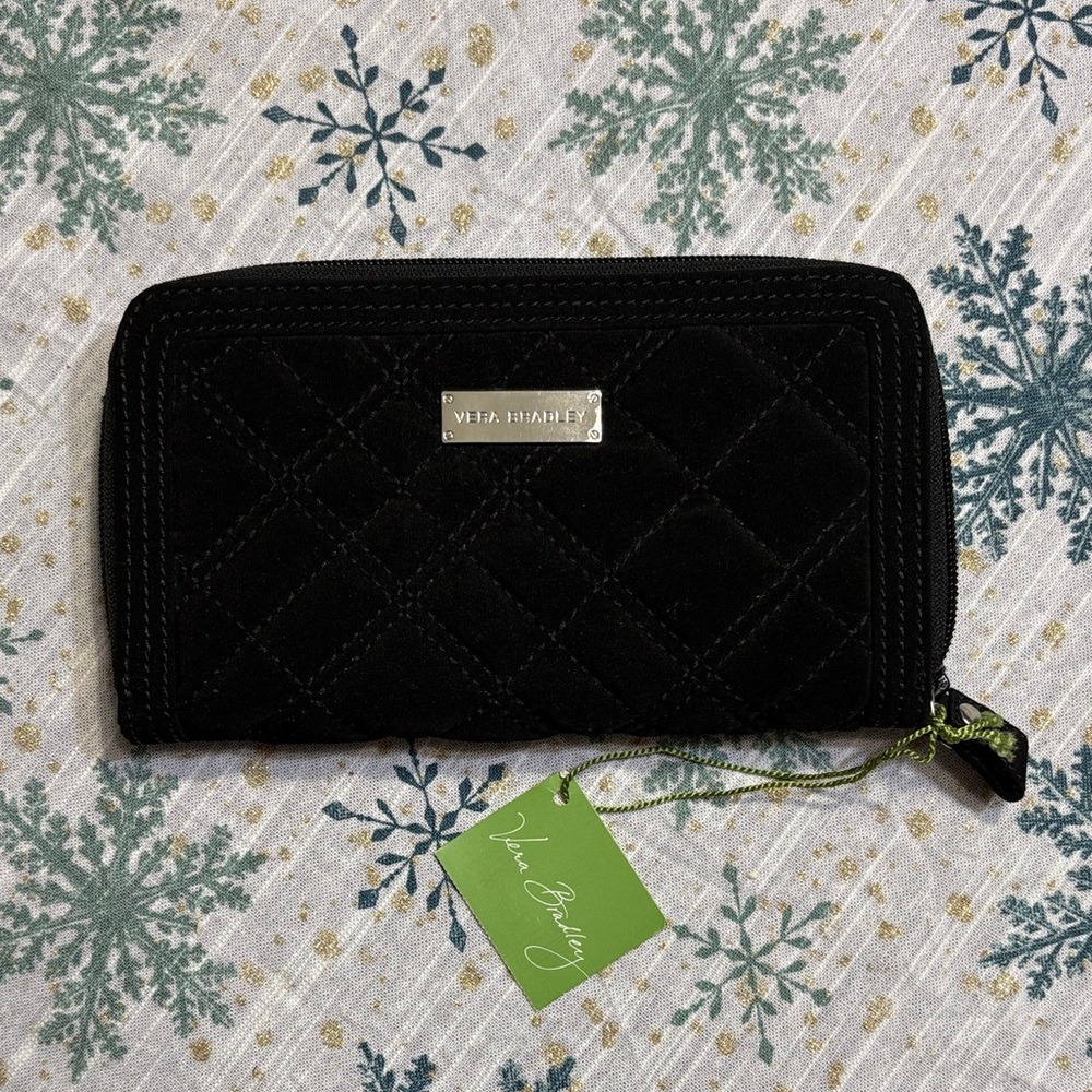Vera Bradley Black Quilted Wallet
